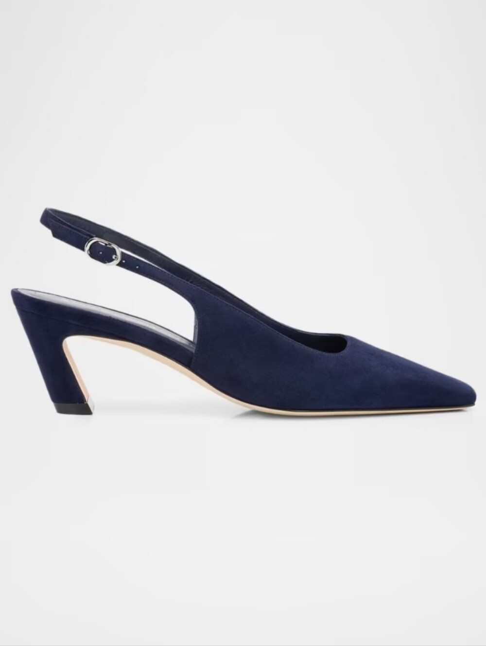 Stuart Weitzman Stassi Slingback Pump In Blue - Picture 3 of 12